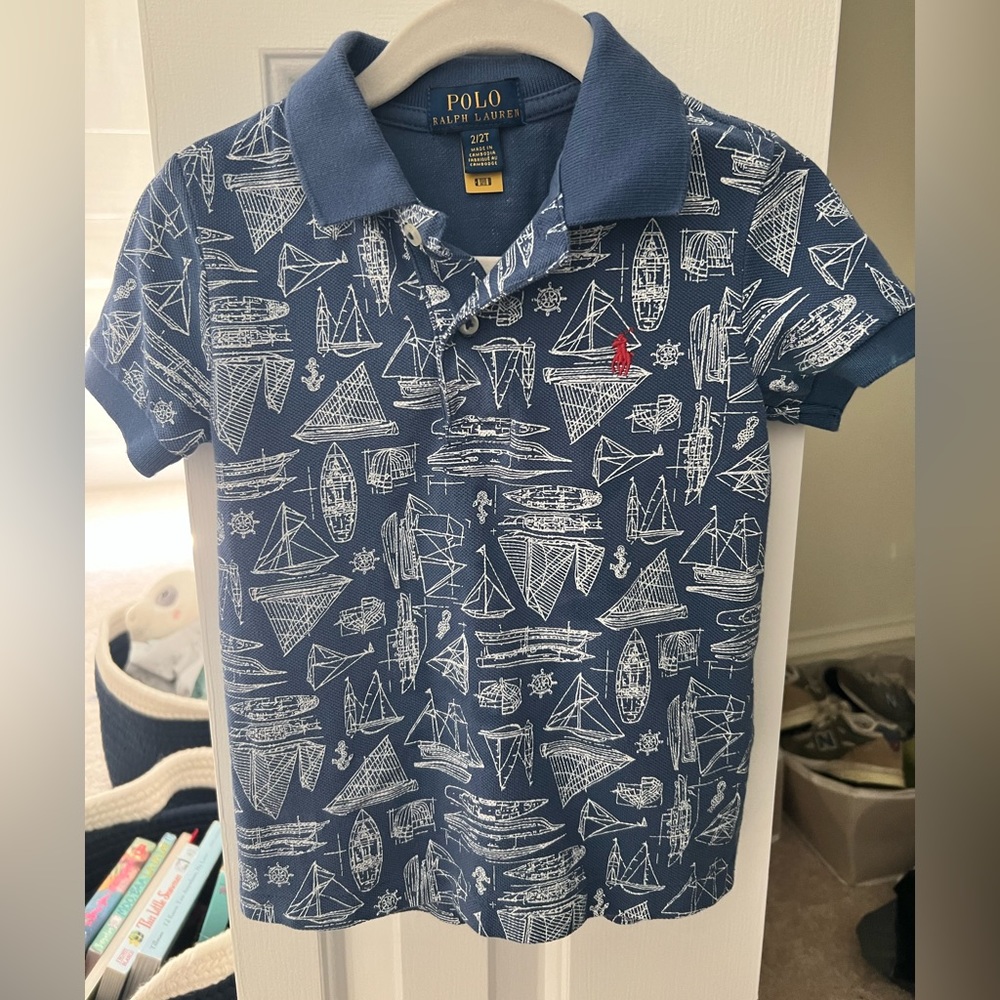 Toddler Ralph Lauren sailboat polo. Only worn once!